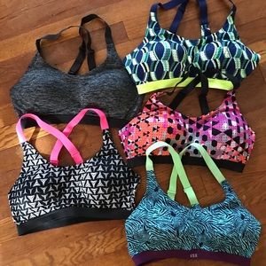Victoria Secret VSX Sport bras 34c - lot of 5!